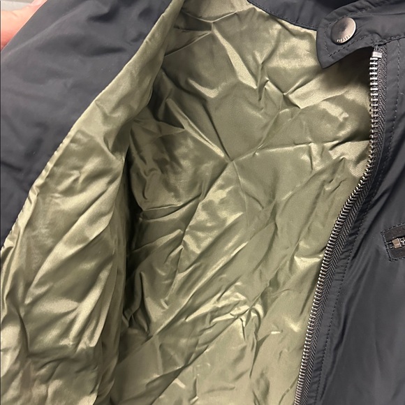 Diesel Mens Vintage Black Bomber Biker Jacket Grunge Size Small OUTDOOR Goth - Picture 2 of 8